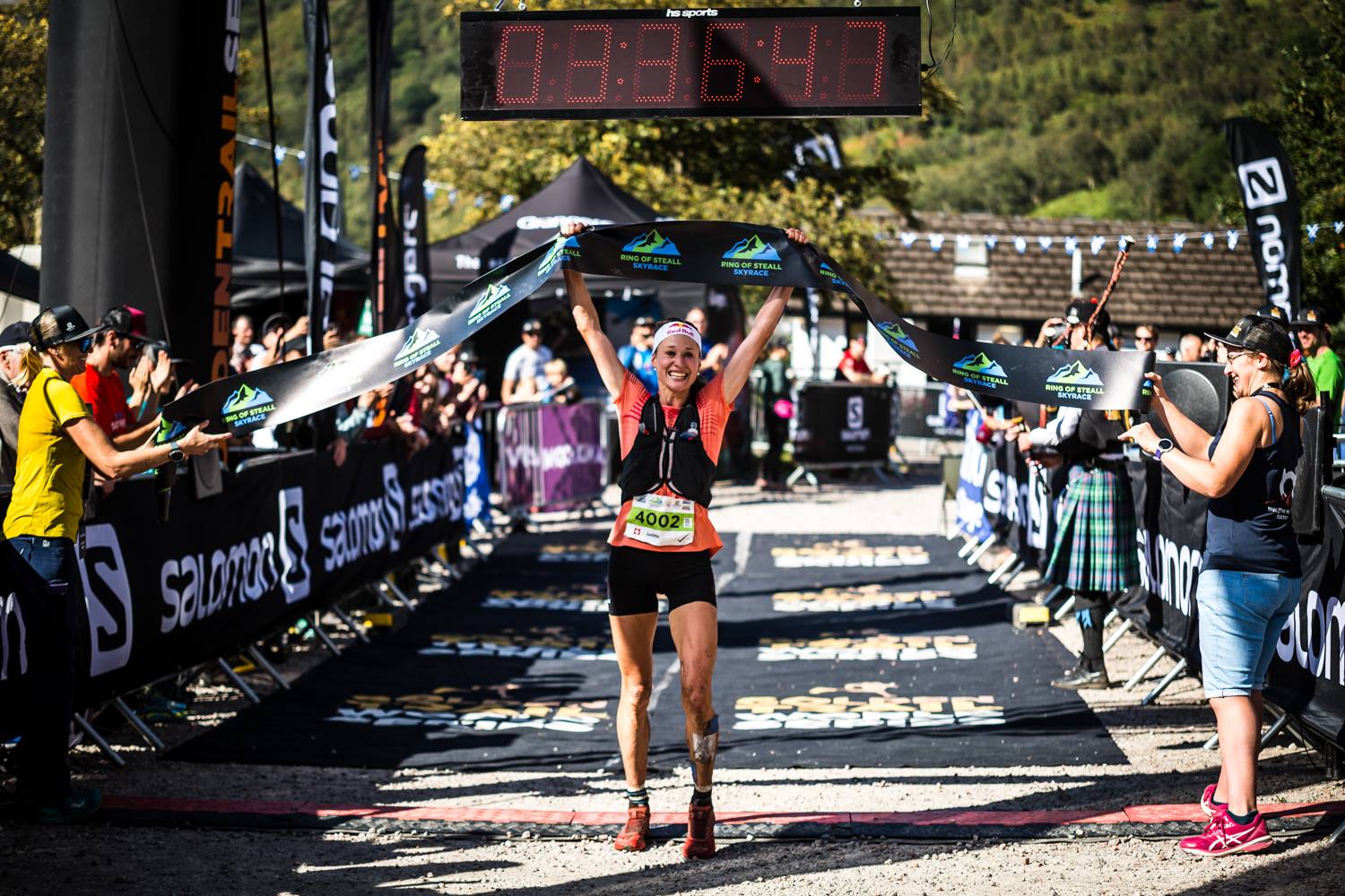 Salomon Ring of Steall - First Female - Judith Wyder - Finish Line 1 - Copyright No Limits Photography