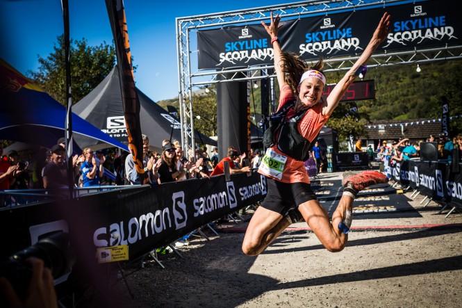 Salomon Ring of Steall - First Female - Judith Wyder - Finish Line 4 - Copyright No Limits Photography
