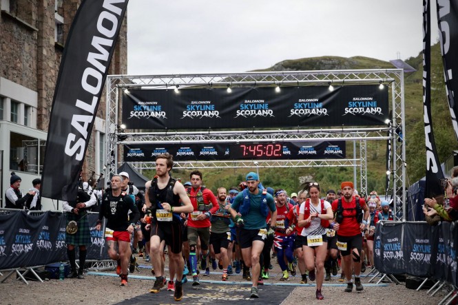 The start line of the Salomon Ben Nevis Ultra ©No Limits Photography