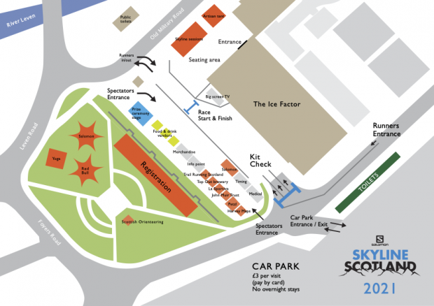 Salomon Skyline Scotland event map 2021